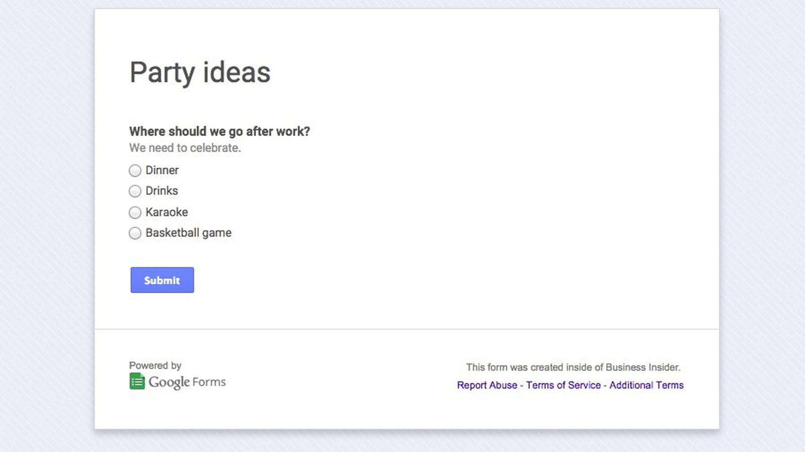 Google Forms