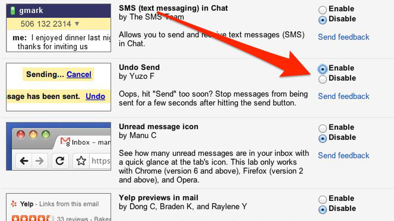 Annuler un e-mail