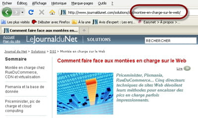 la mise en oeuvre d'url courtes implique une politique d'adressage fine, avec la