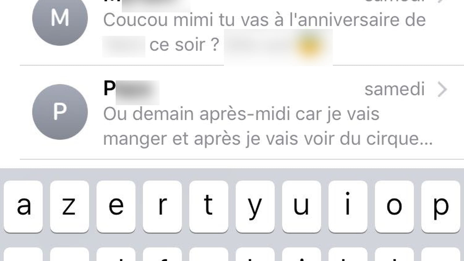 Rechercher un SMS