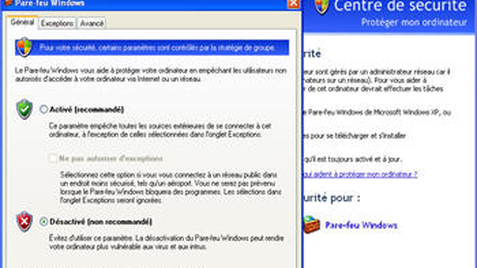 Configurer un pare-feu