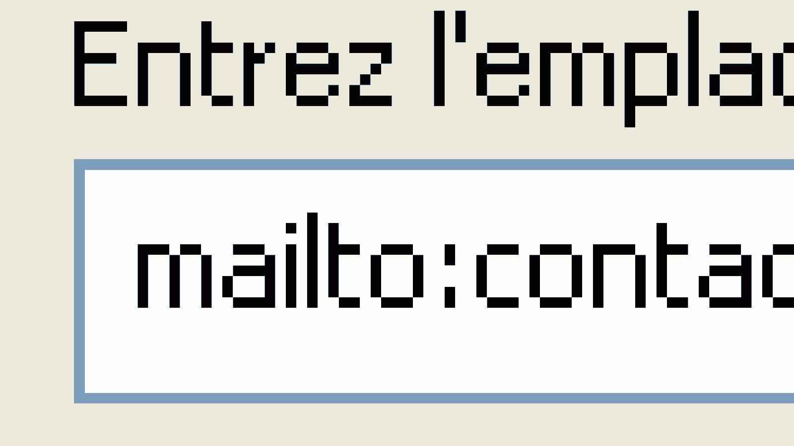 Email en raccourci