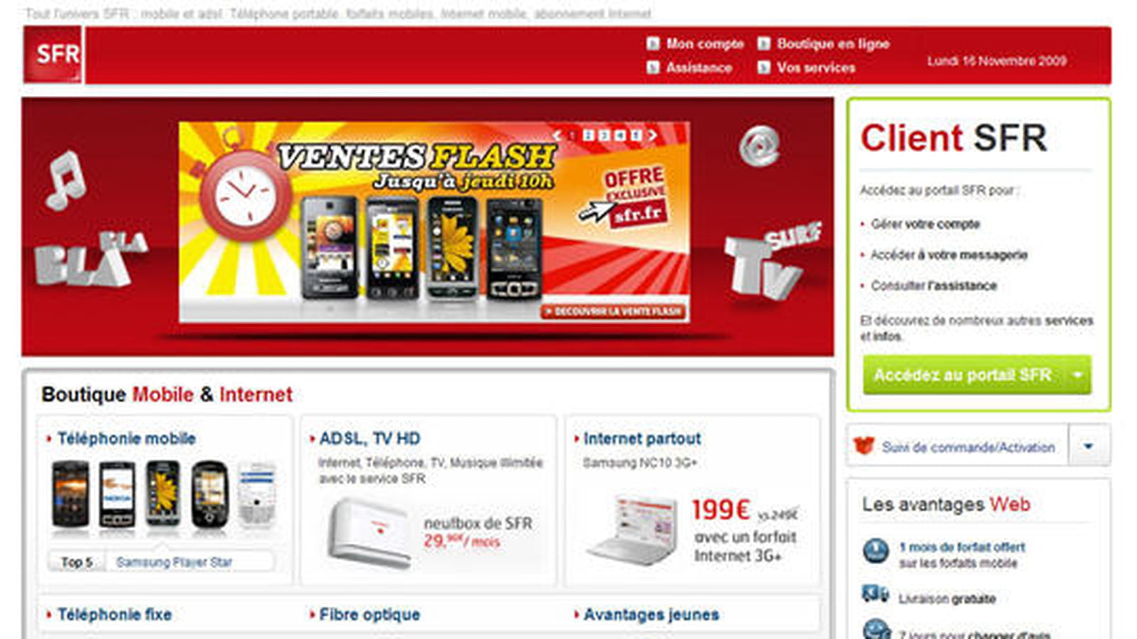 SFR en 2009