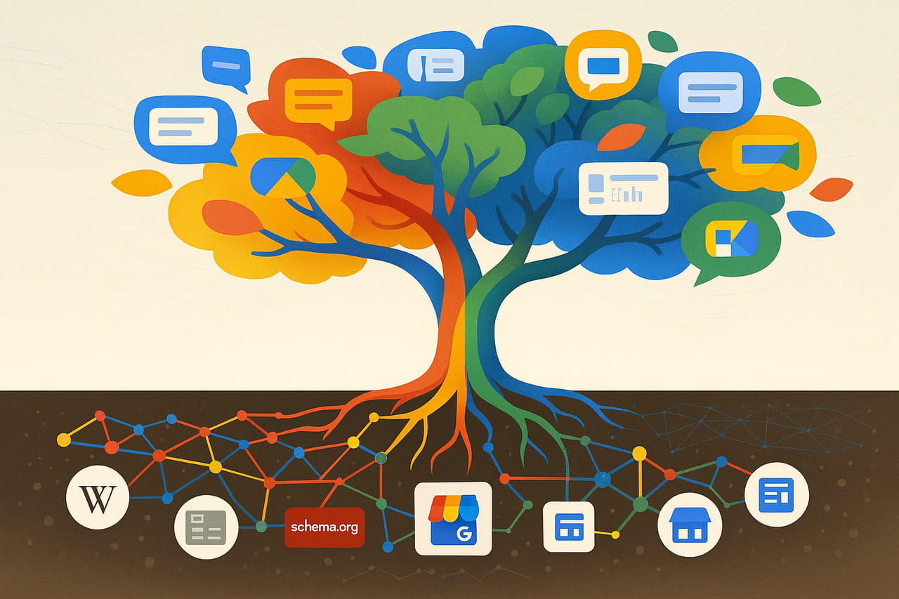 Comment profiter du knowledge graph de Google pour se référencer sur AI Overviews et AI Mode 