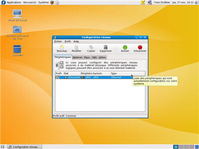 la gestion du réseau sous fedora