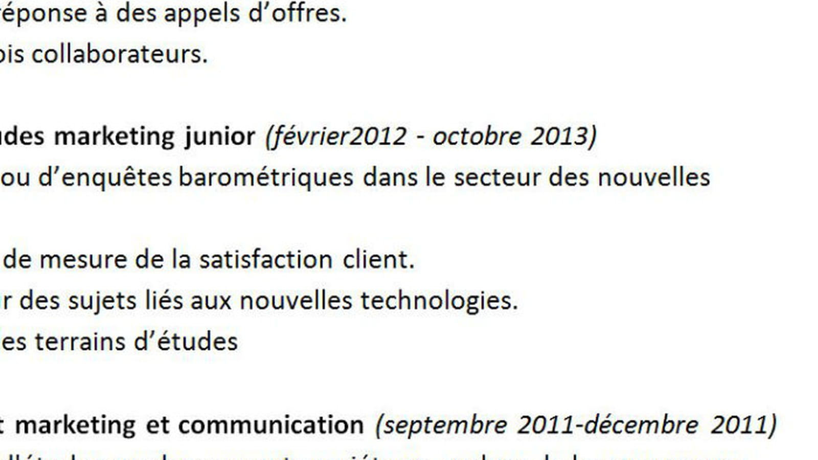 Cacher les trous ?