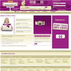la page d'accueil de brozengo