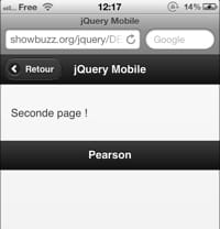 figure 1.5 - on a modifié le texte du bouton de retour.