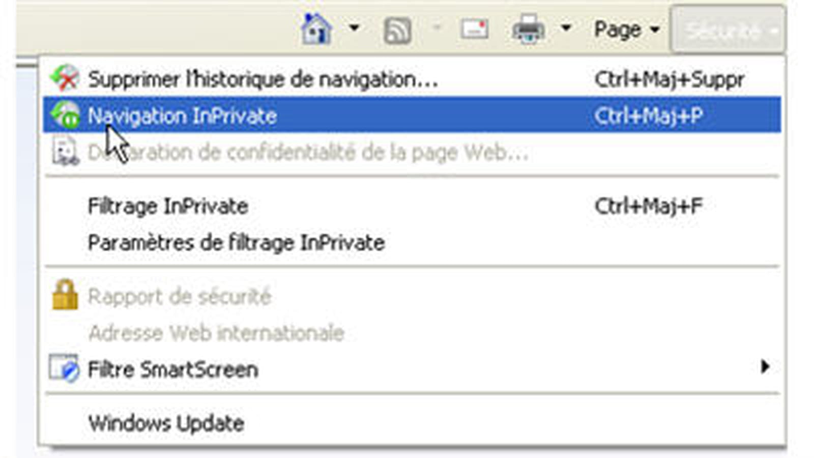 Navigation privée