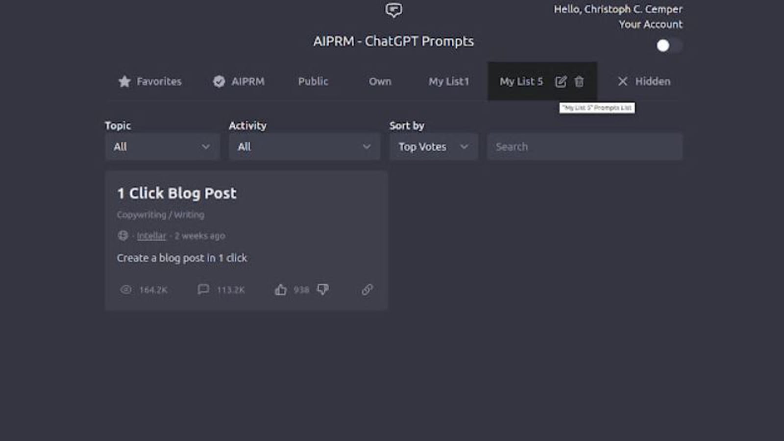 AIPRM for ChatGPT