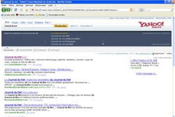 copie d'écran du moteur de recherche de yahoo
