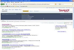 copie d'écran du moteur de recherche de yahoo 