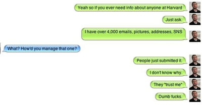 la conversation de mark zuckerberg.