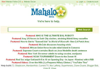 moteur de recherche mahalo