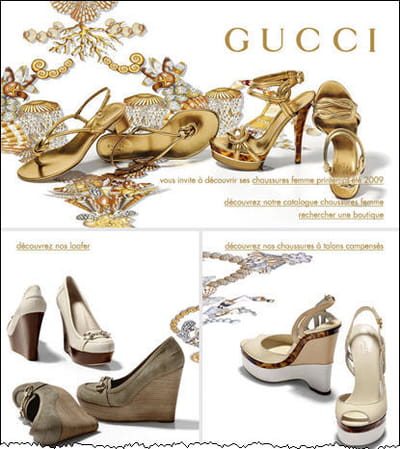 la campagne gucci chaussures femmes