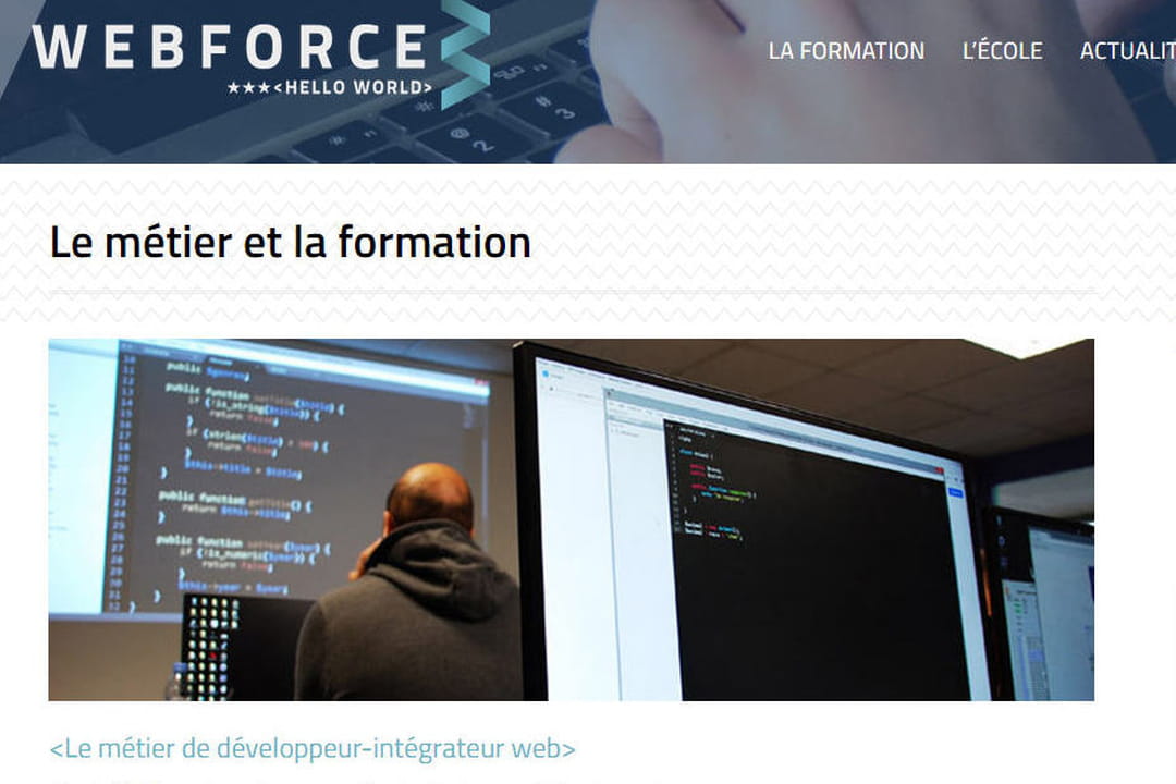 Webforce 3 : lancé début 2014, et déjà plusieurs écoles