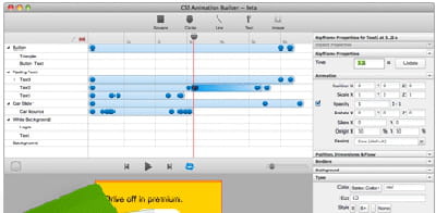 sencha animator est un véritable gestionnaire d'animations en css.