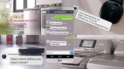 la messagerie instantanée du futur selon lg.  