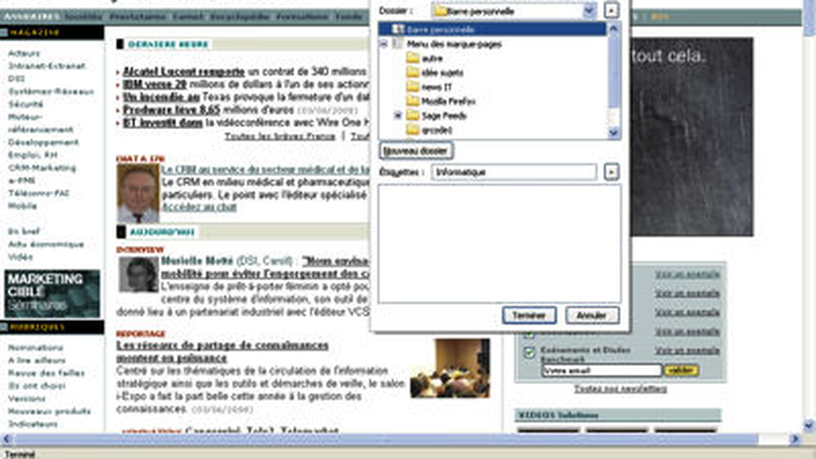 Marques pages et tags