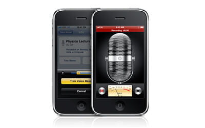iphone et sa fonction de prises de notes vocales