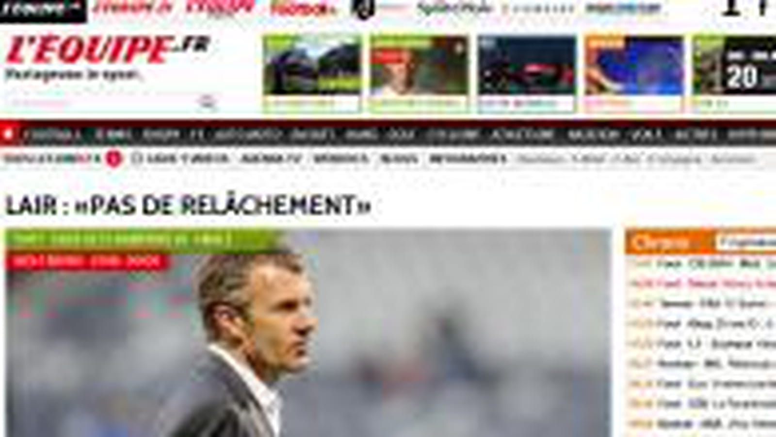 L'Equipe en 2013