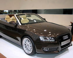 la nouvelle a5 cabriolet présentée au salon de genève.