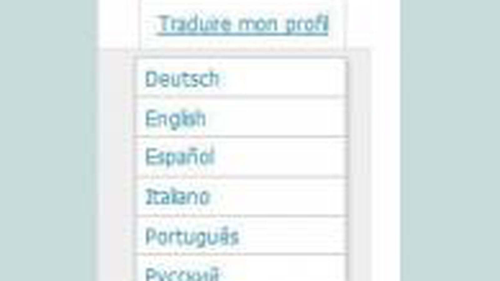 Profil multilingue