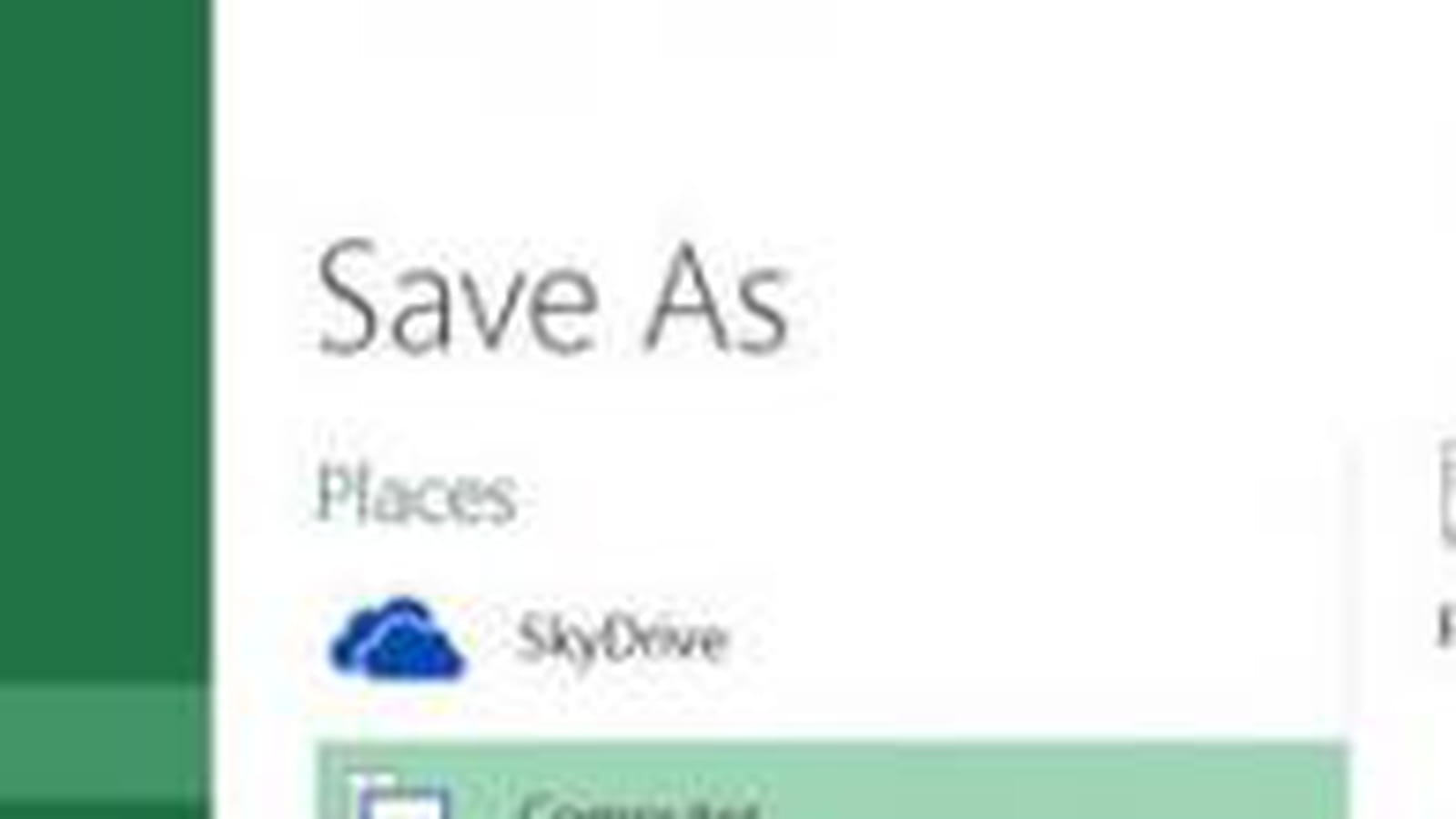 Sauvegarde SkyDrive