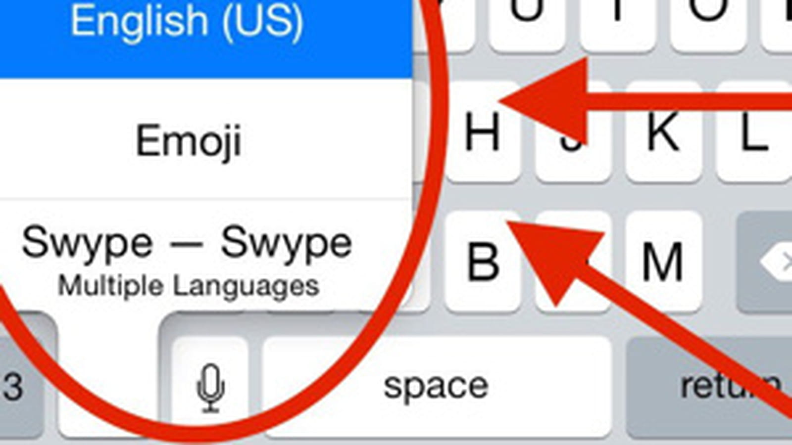Correction des options clavier