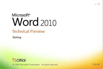 le nouveau logo de word 2010