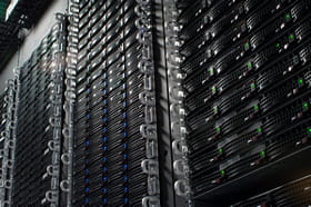 vue d'une baie du cloud softlayer d'ibm présent en france.