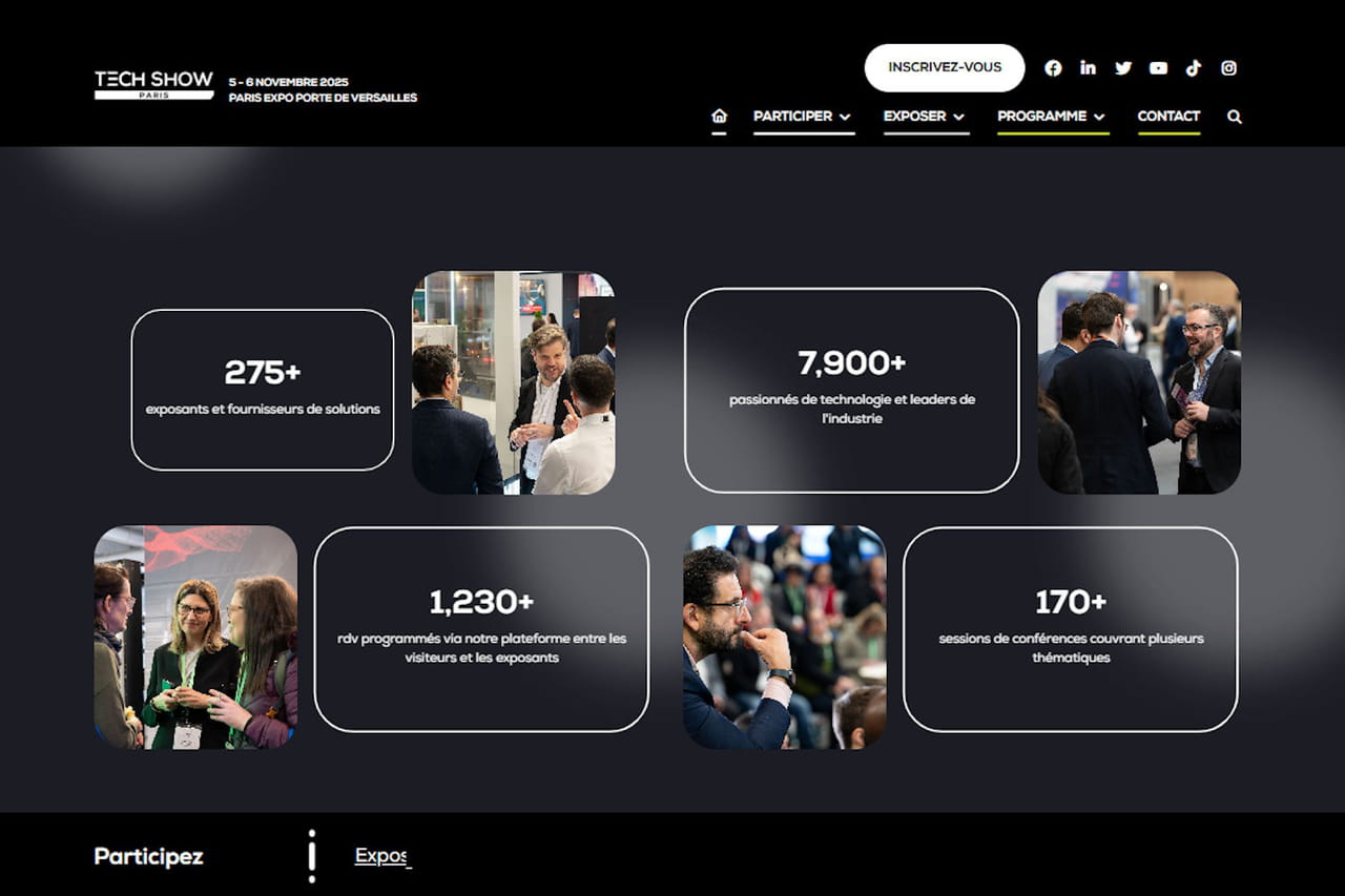 Le Tech Show Paris 2025 se tiendra les 5 et 6 novembre prochains