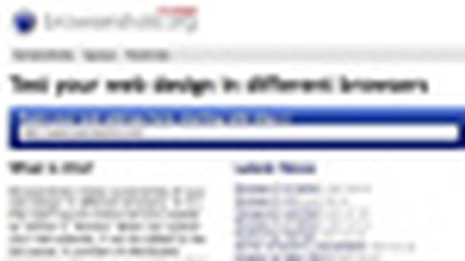 Les outils de test alternatifs