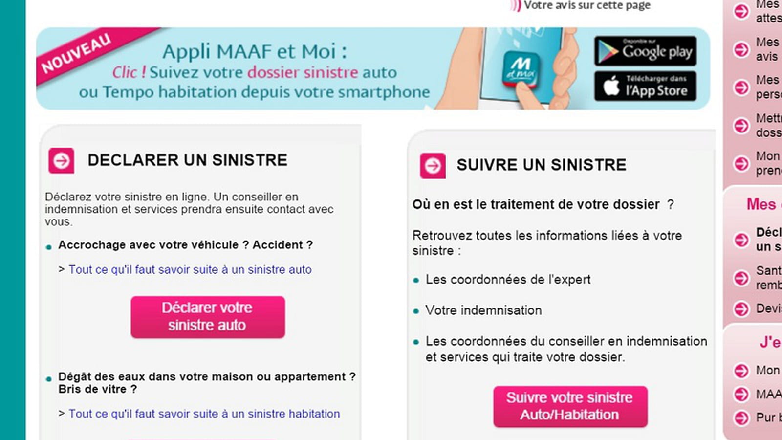 Site de votre assureur