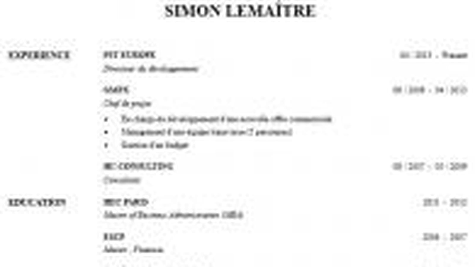 LinkedIn Resume