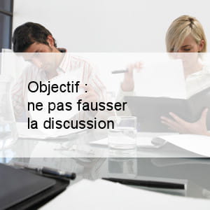 l'animateur ne doit pas intervenir comme un participant.
