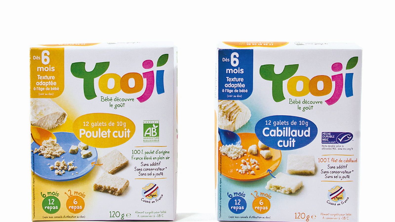 Portions de poulet pour bébé