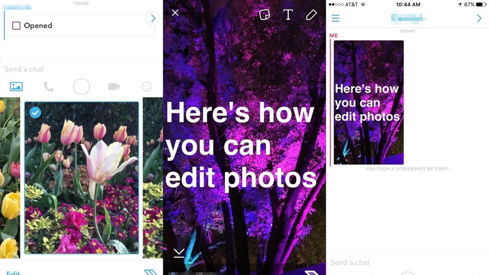 Modifier les photos pré-enregistrées