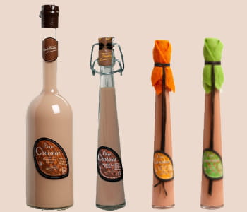 la 'fleur de chocolat' est également disponible à la menthe ou à l'orange.
