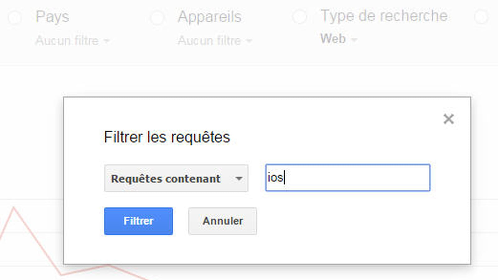 Filtrer des requêtes