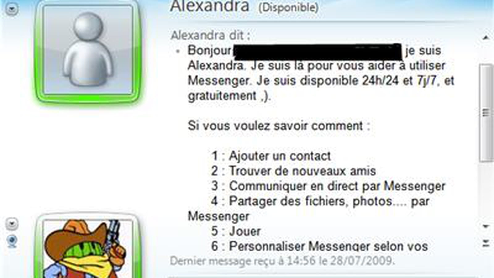 Contact virtuel