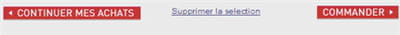 le bouton 'continuer mes achats' aurait été plus visible d'une autre couleur
