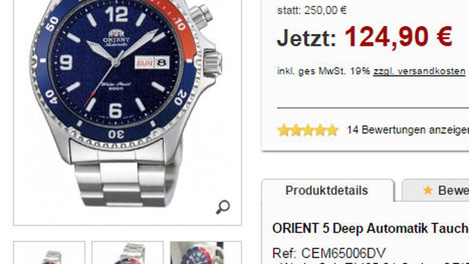 Orient 5 Deep Pepsi