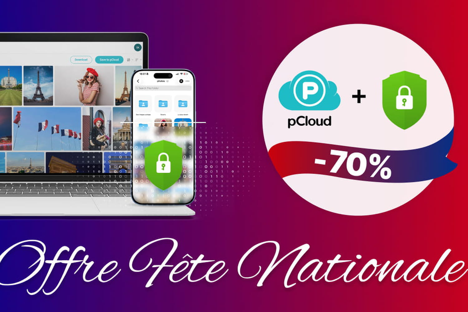 Stockage cloud à vie : pCloud propose jusqu'à -70% pour la Fête Nationale