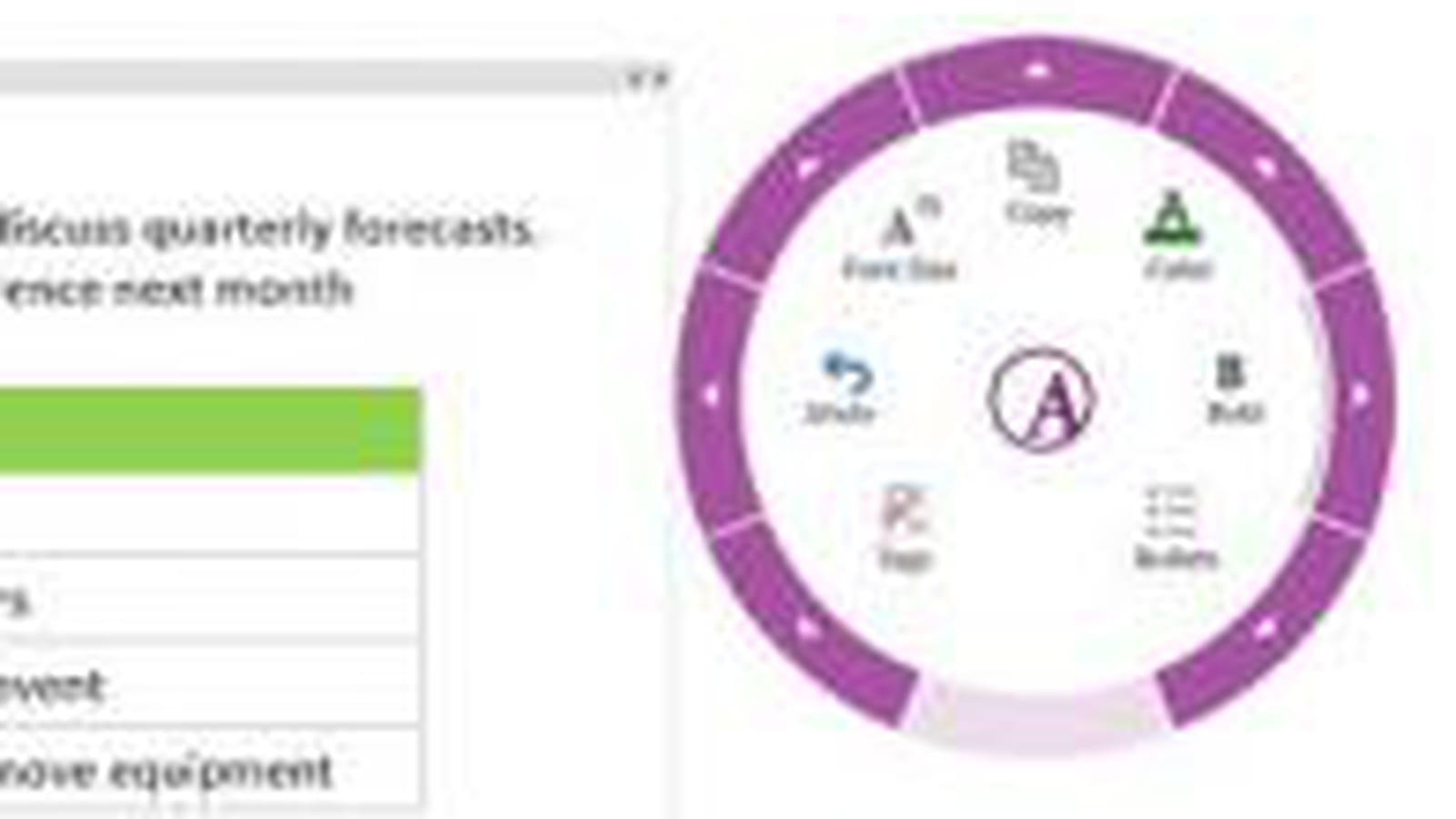 OneNote pour le tactile
