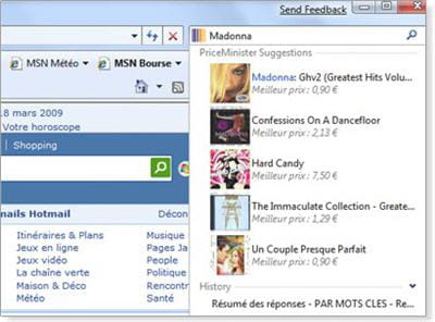 la dernière version d'internet explorer : 8.0