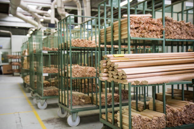 Stockage des pièces semi-finies