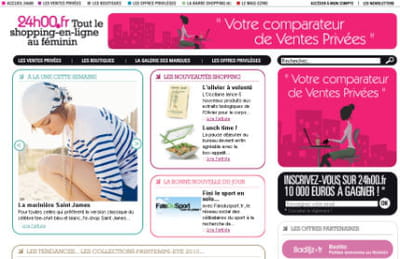 24h00.fr adopte le même graphisme que les magazines féminins online