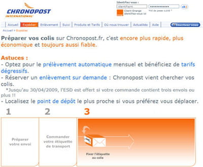 site de chronopost