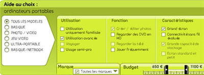 le configurateur dynamique de fnac.com